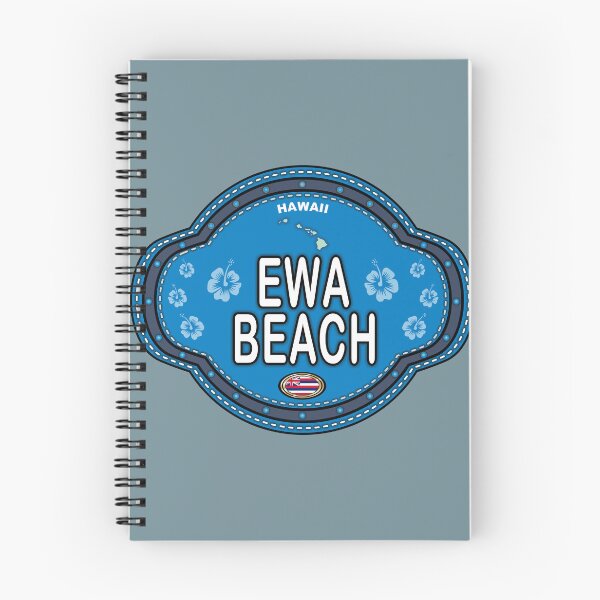 Item preview, Ewa Beach Hawaii stitching effect emblem designed and sold by studioss76.