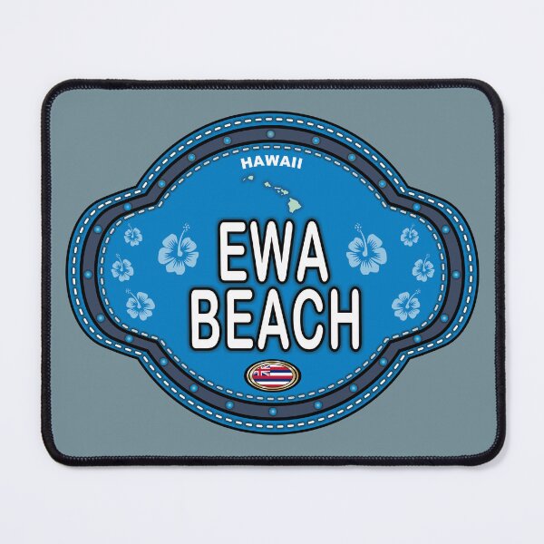 Item preview, Ewa Beach Hawaii stitching effect emblem designed and sold by studioss76.