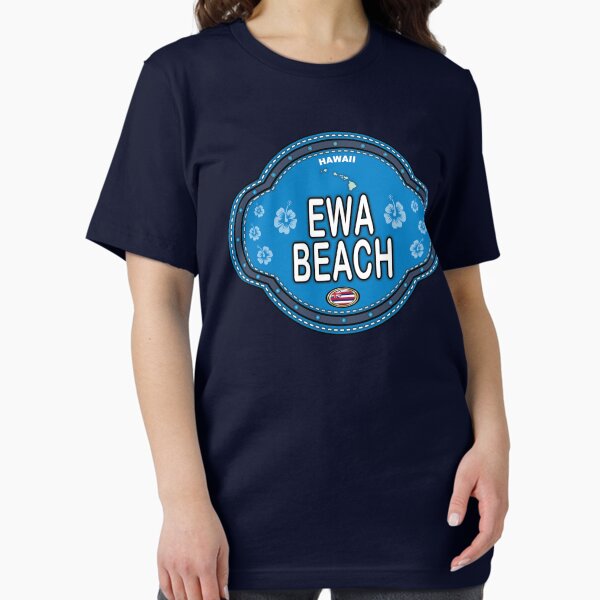 Item preview, Ewa Beach Hawaii stitching effect emblem designed and sold by studioss76.