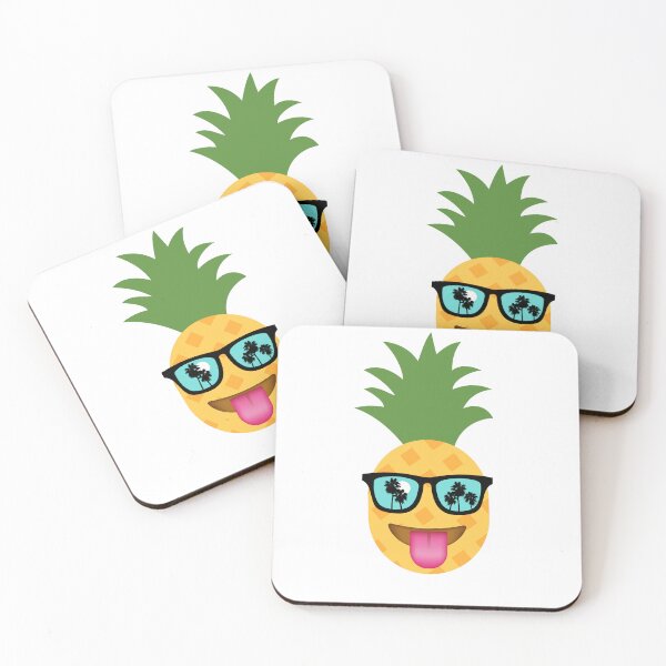 Item preview, Funny Emoji Funny Cool Pineapple Emoji with Sunglasses Tropical Summer Vibes Design" designed and sold by myfavoritesm4.