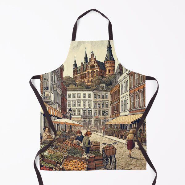 Item preview, Harburg Traditional Market Scene Design – Perfect for Hamburg Lovers, Travel Style, Clothing, and Accessories designed and sold by knalpot-design.