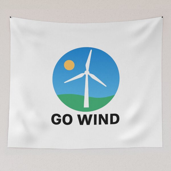 Item preview, Support Wind Energy – Pro Clean Wind Power designed and sold by HandicraftArt.