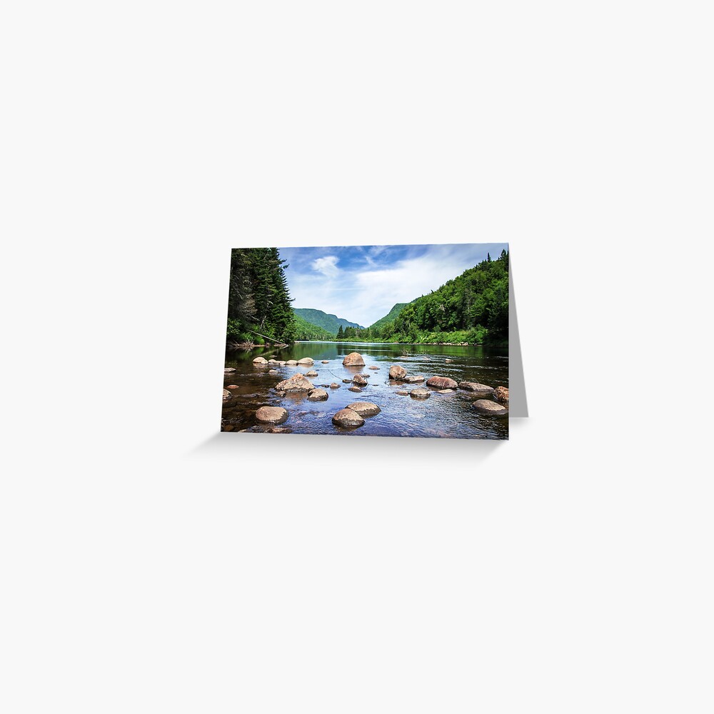 Jacques Cartier River Greeting Card