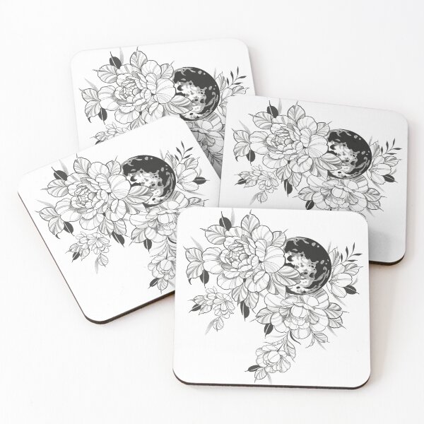 Item preview, Luna llena con flores designed and sold by 7Delamancha.