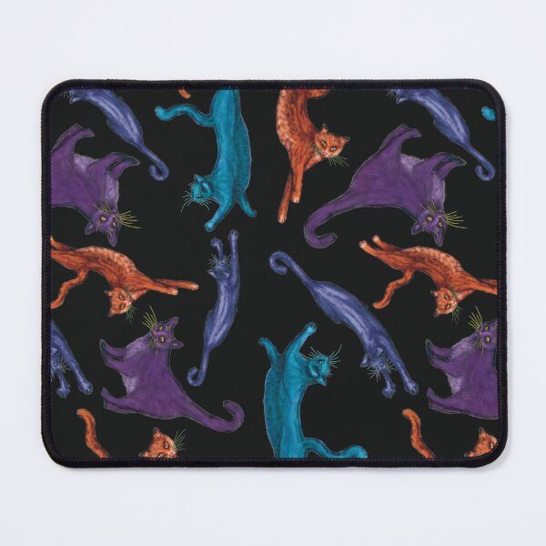 Aperçu de l'œuvre Motif de chats extensibles et ludiques créée et vendue par Scribblebard.