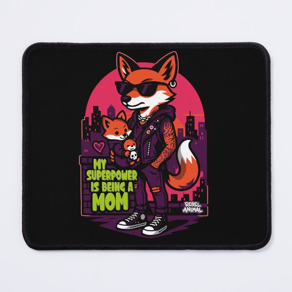 Item preview, My Superpower Is Being a Mom - Punk Streetwear Gift for Cool Moms designed and sold by Rebel Animal.