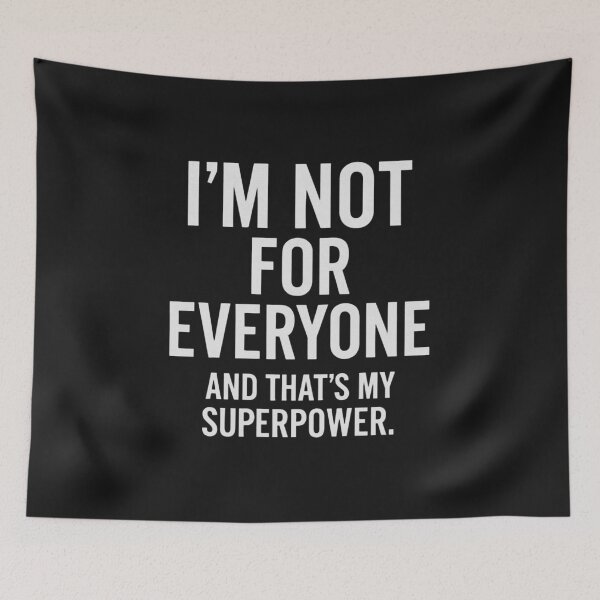 Item preview, I’m Not for Everyone – Bold Self-Love Statement Tee designed and sold by Whispered Ink.