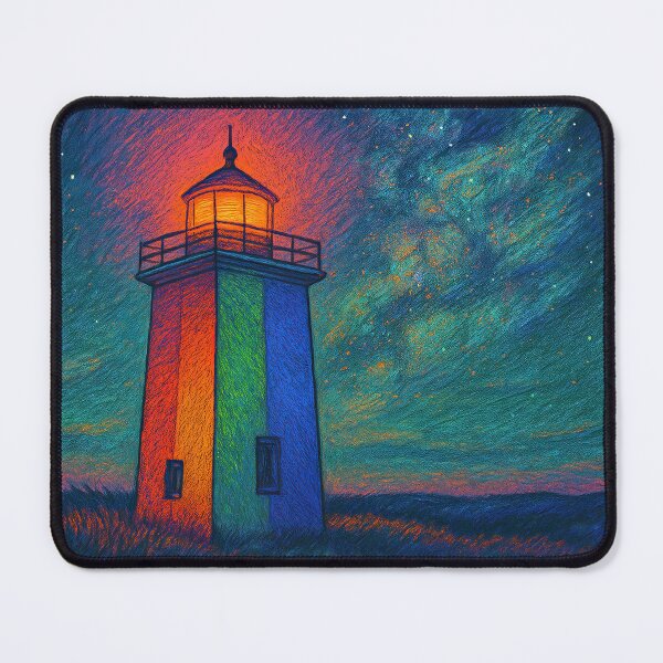 Item preview, Wood End Lighthouse at Night – Provincetown Massachusetts Minimalist Poster designed and sold by SavinMercantile.