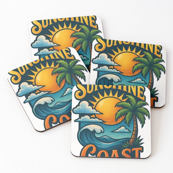 Item preview, Sunshine Coast Tropical Wave and Sunset designed and sold by Places On Earth.