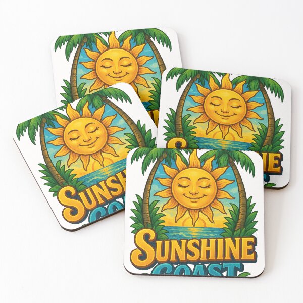 Item preview, Sunshine Coast Sunset with Tropical Palms designed and sold by Places On Earth.