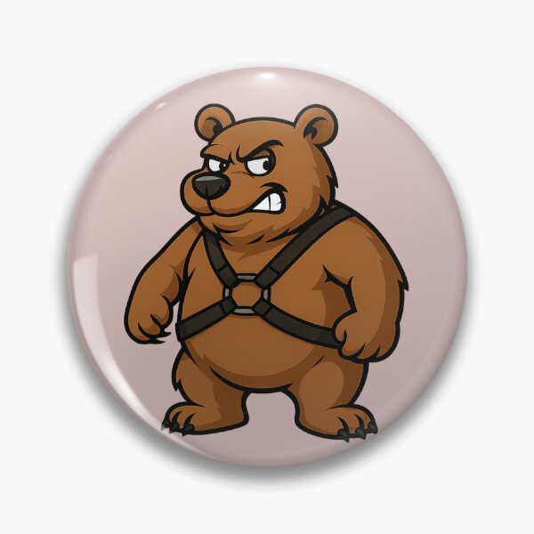 Item preview, "Grumpy but Fabulous" – Bear in a Harness designed and sold by gayishdesign.