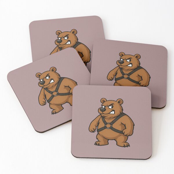 Item preview, "Grumpy but Fabulous" – Bear in a Harness designed and sold by gayishdesign.