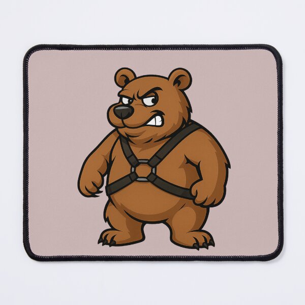 Item preview, "Grumpy but Fabulous" – Bear in a Harness designed and sold by gayishdesign.
