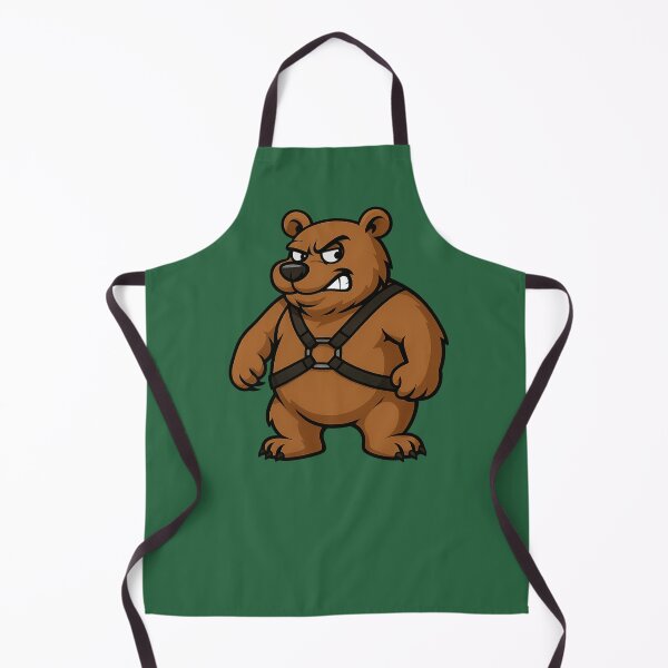 Item preview, "Grumpy but Fabulous" – Bear in a Harness designed and sold by gayishdesign.