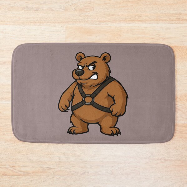 Item preview, "Grumpy but Fabulous" – Bear in a Harness designed and sold by gayishdesign.