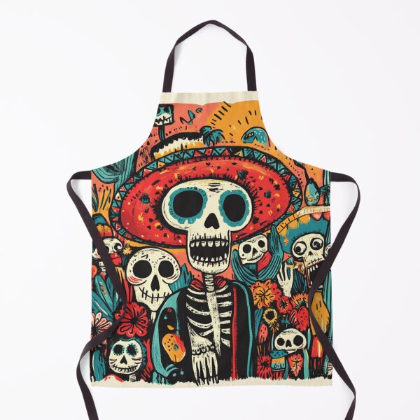 Item preview, Colorful Mexican Skeleton Fiesta – Día de los Muertos Celebration designed and sold by Patricks-Art.