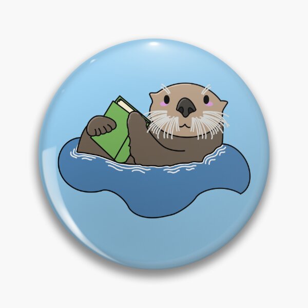 Item preview, Grumpy Otter with a Book designed and sold by Acaruso167.