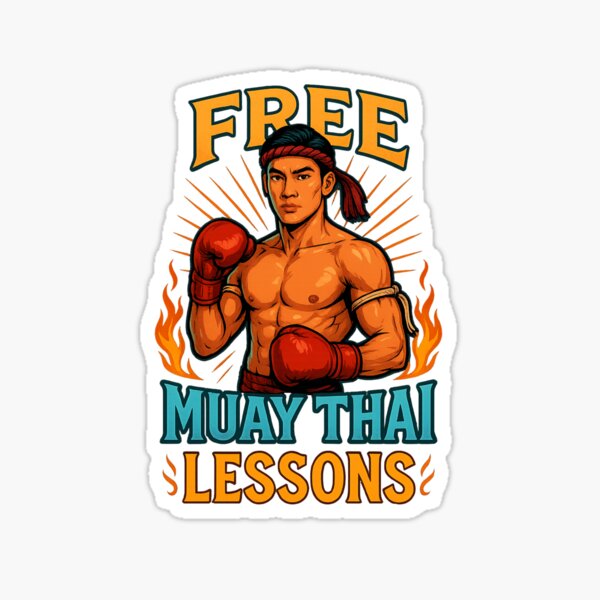 Item preview, Free Muay Thai Lessons with Fighter and Gloves designed and sold by placesonearth.