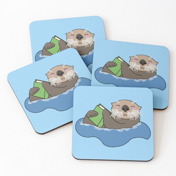 Item preview, Happy Otter with a Book designed and sold by Acaruso167.