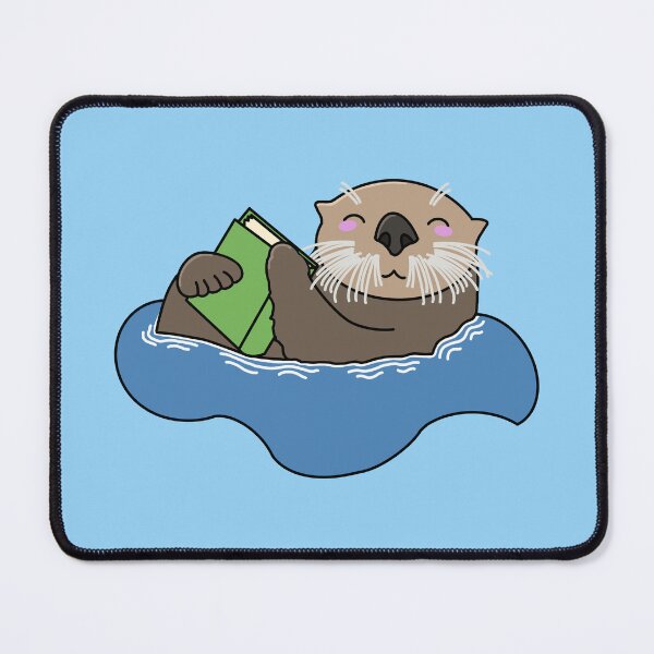 Item preview, Happy Otter with a Book designed and sold by Acaruso167.