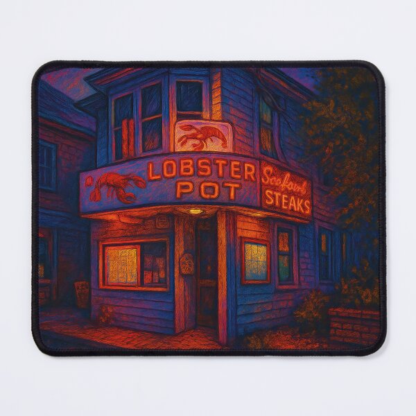 Item preview, The Lobster Pot – Neon Nights in Provincetown Massachusetts designed and sold by SavinMercantile.