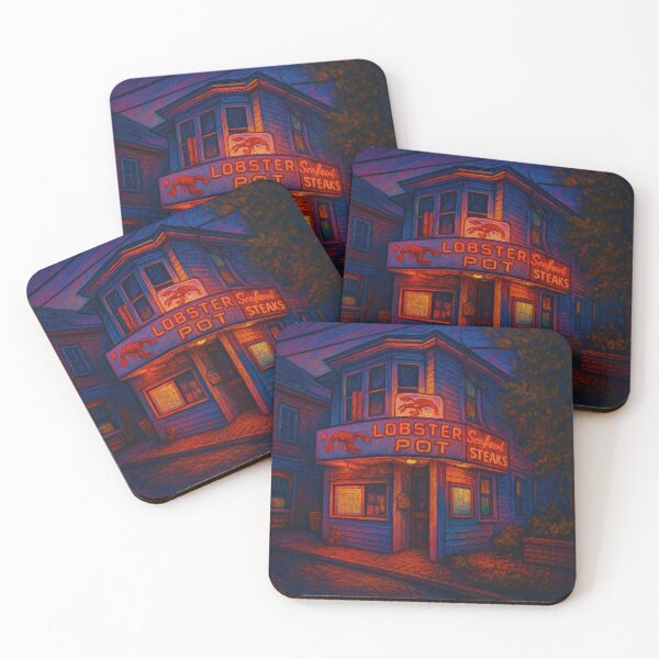 Item preview, The Lobster Pot – Neon Nights in Provincetown Massachusetts designed and sold by SavinMercantile.
