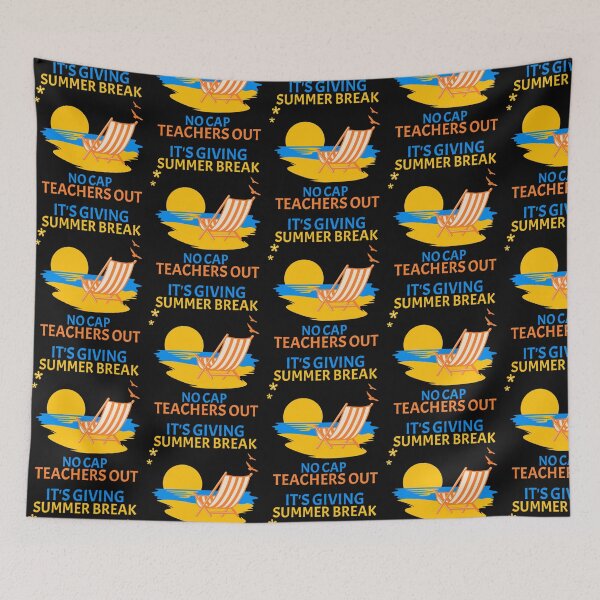 Item preview, It's Giving Summer Break No Cap Teachers Out Last Day School T-Shirt designed and sold by ViviWyco.