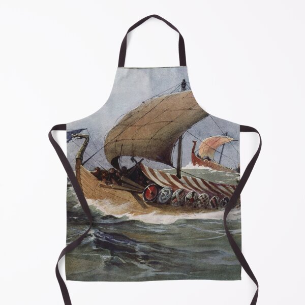 Item preview, Painting of Viking longships by Albert Sebille designed and sold by Mrvica91.
