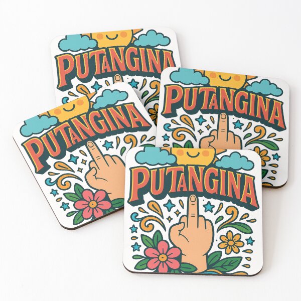 Item preview, Putangina Filipino Swear Word Art with Middle Finger and Sunshine designed and sold by Places On Earth.