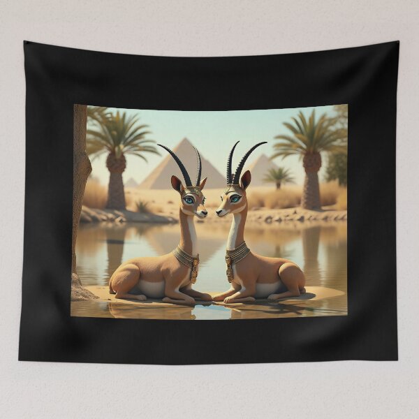 Aperçu de l'œuvre Gazelle de l'Égypte ancienne créée et vendue par TuyaArts.