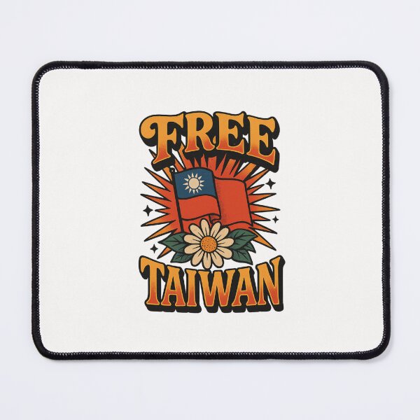 Item preview, Free Taiwan Independence Typography with National Flag and Laurel designed and sold by Places On Earth.