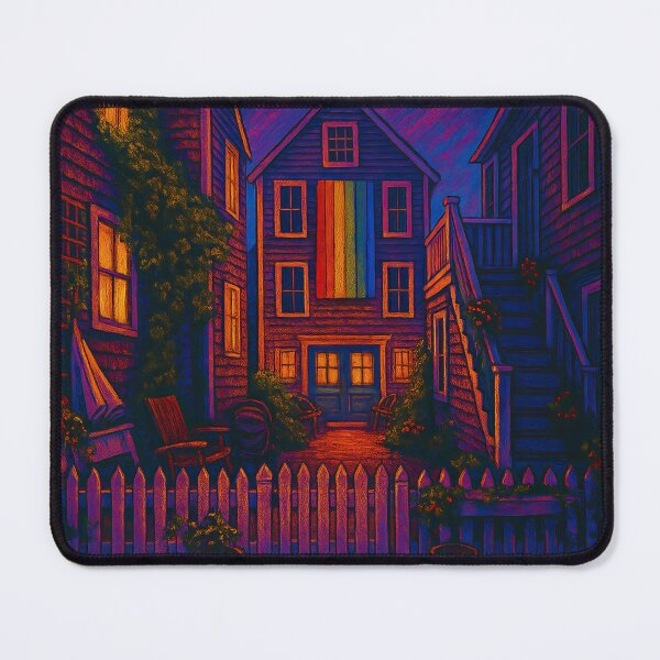 Item preview, Brass Key Guesthouse by Moonlight – Provincetown Massachusetts designed and sold by SavinMercantile.