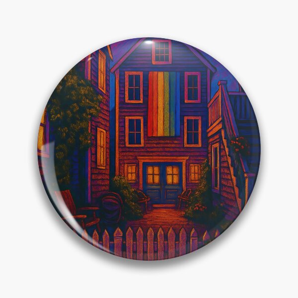 Item preview, Brass Key Guesthouse by Moonlight – Provincetown Massachusetts designed and sold by SavinMercantile.
