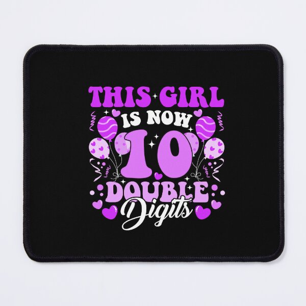 Item preview, This Girl is Now 10 Double Digits Birthday 10 Year Old Kids designed and sold by SakuraPxl.