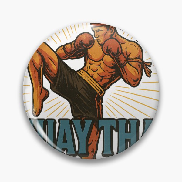 Item preview, Free Muay Thai Lessons in Action Pose with Radiant Lines designed and sold by Places On Earth.