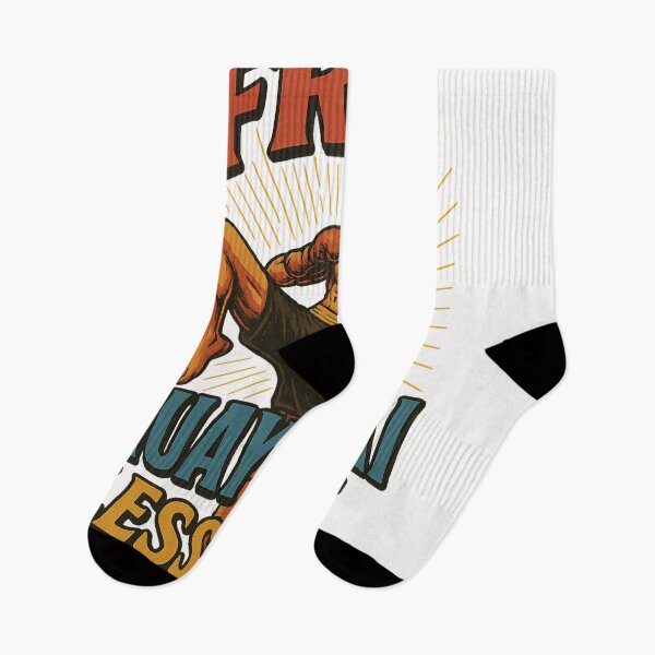 Item preview, Free Muay Thai Lessons in Action Pose with Radiant Lines designed and sold by Places On Earth.