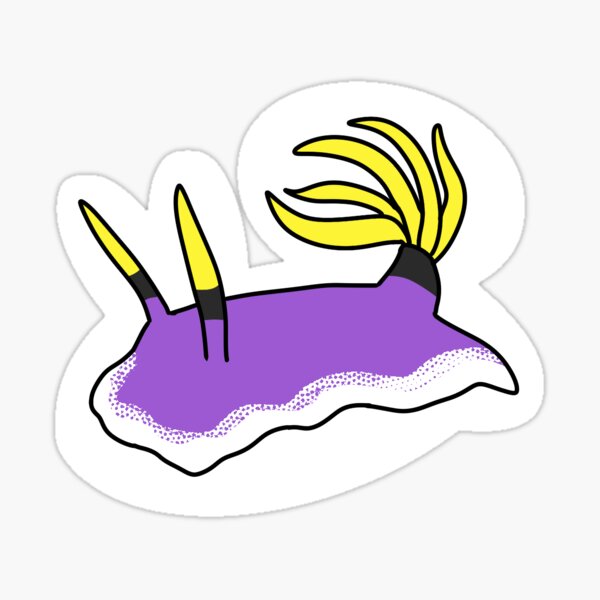 Item preview, Nonbinary Pride Seaslug designed and sold by The Stoat Hollow.