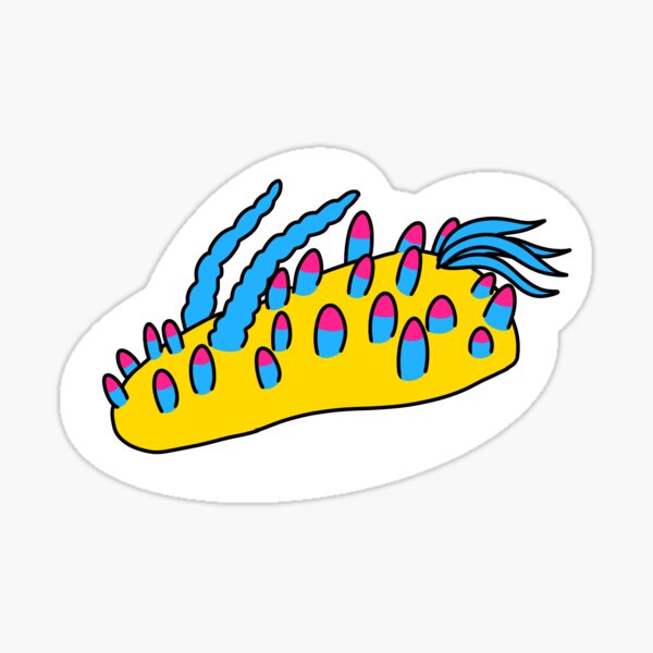 Item preview, Pan Pride Seaslug designed and sold by The Stoat Hollow.