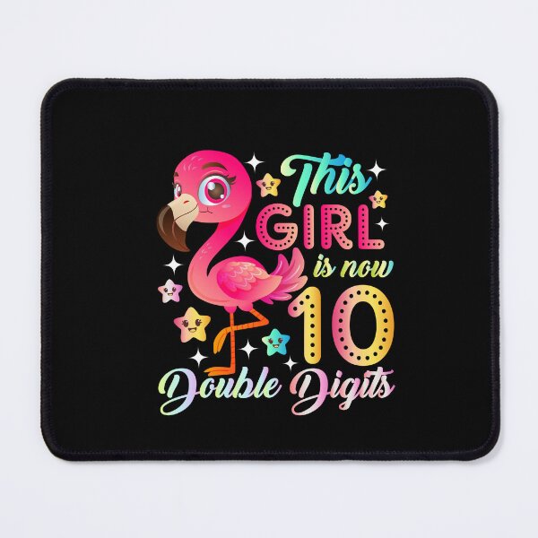 Item preview, This Girl Now 10 Double Digits Flamingo 10 Year Old Birthday designed and sold by SakuraPxl.