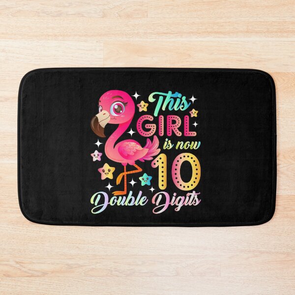 Item preview, This Girl Now 10 Double Digits Flamingo 10 Year Old Birthday designed and sold by SakuraPxl.