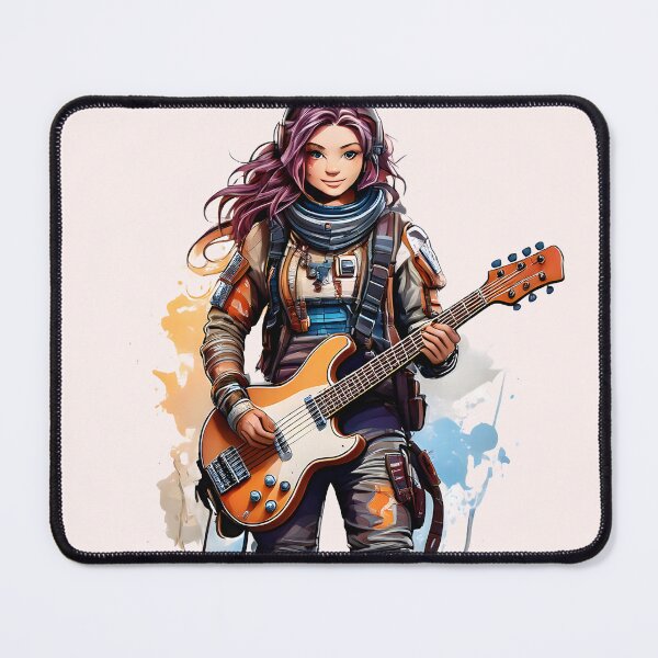 Item preview, Girl playing bass guitar designed and sold by Nazardes.