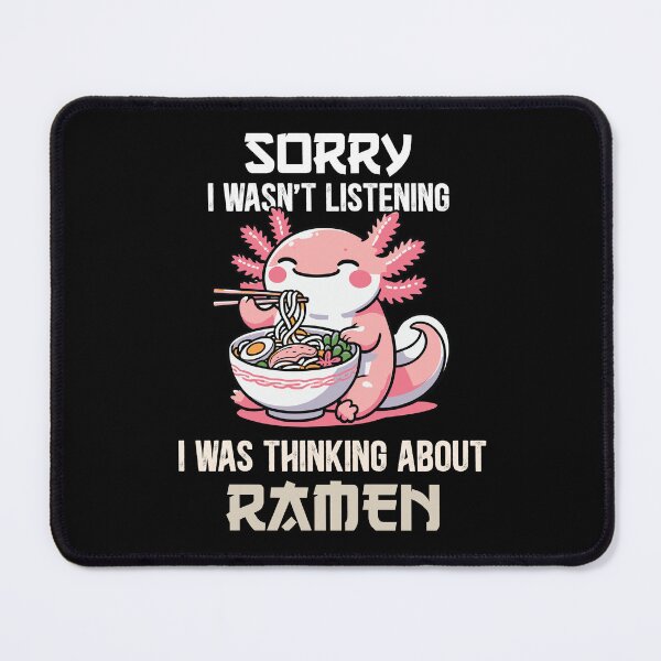 Item preview, Axolotl Eating Ramen – Kawaii Noodle Soup Lover Apparel designed and sold by KolbaVison.