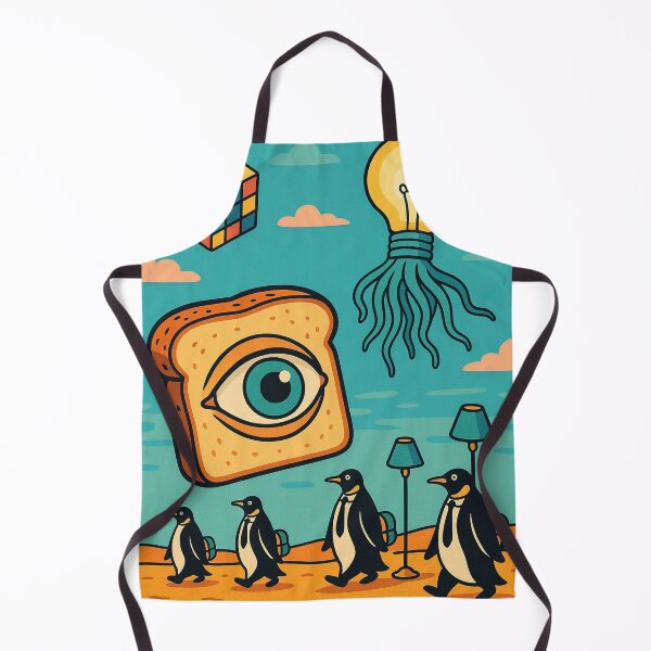 Item preview, Toast with Eye and Penguins designed and sold by QuirkWears.