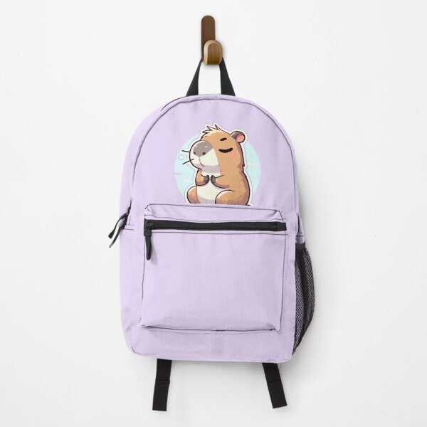 Item preview, capybara sticker meditation tranquility peace designed and sold by myanimalprint.