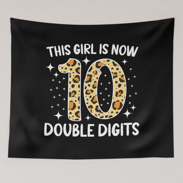 Item preview, This Girl Is Now 10 Double Digits Leopard 10th Birthday designed and sold by SakuraPxl.