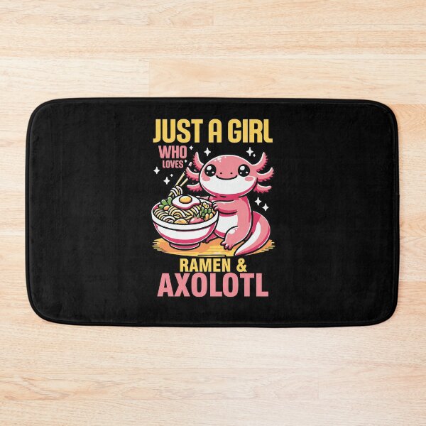 Item preview, Cute Axolotl with Ramen Bowl – For Ramen Lovers designed and sold by KolbaVison.