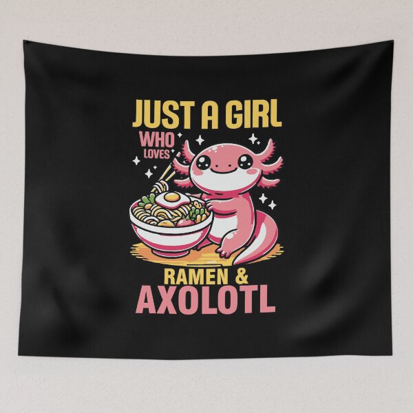 Item preview, Cute Axolotl with Ramen Bowl – For Ramen Lovers designed and sold by KolbaVison.