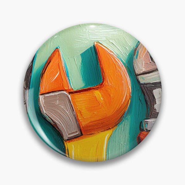 Item preview, Father's Day Tribute with Abstract Colorful Wrenches and Hammer in Leather Tool Holder on Textured Teal designed and sold by OlfactoART Studio.