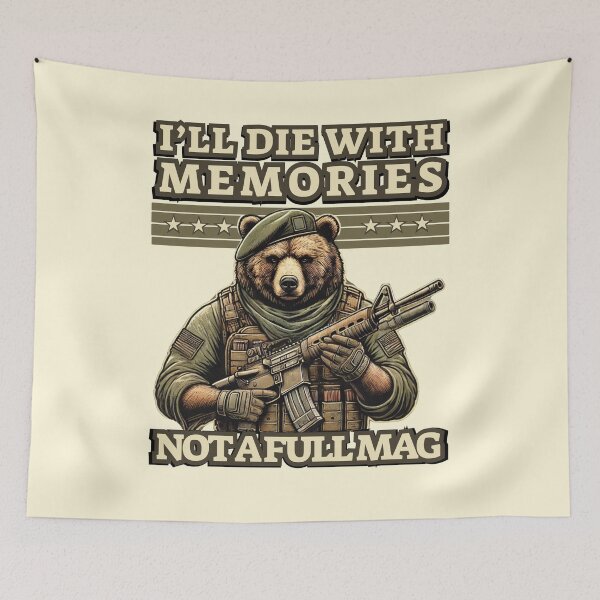 Item preview, I'LL DIE WITH MEMORIES NOT A FULL MAG designed and sold by DMHG.