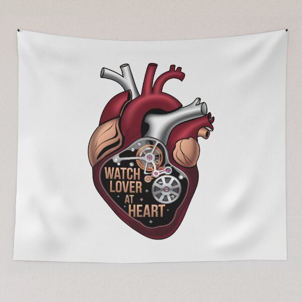 Item preview, The Heart of a True Watch Addict designed and sold by WatchesAndMore.